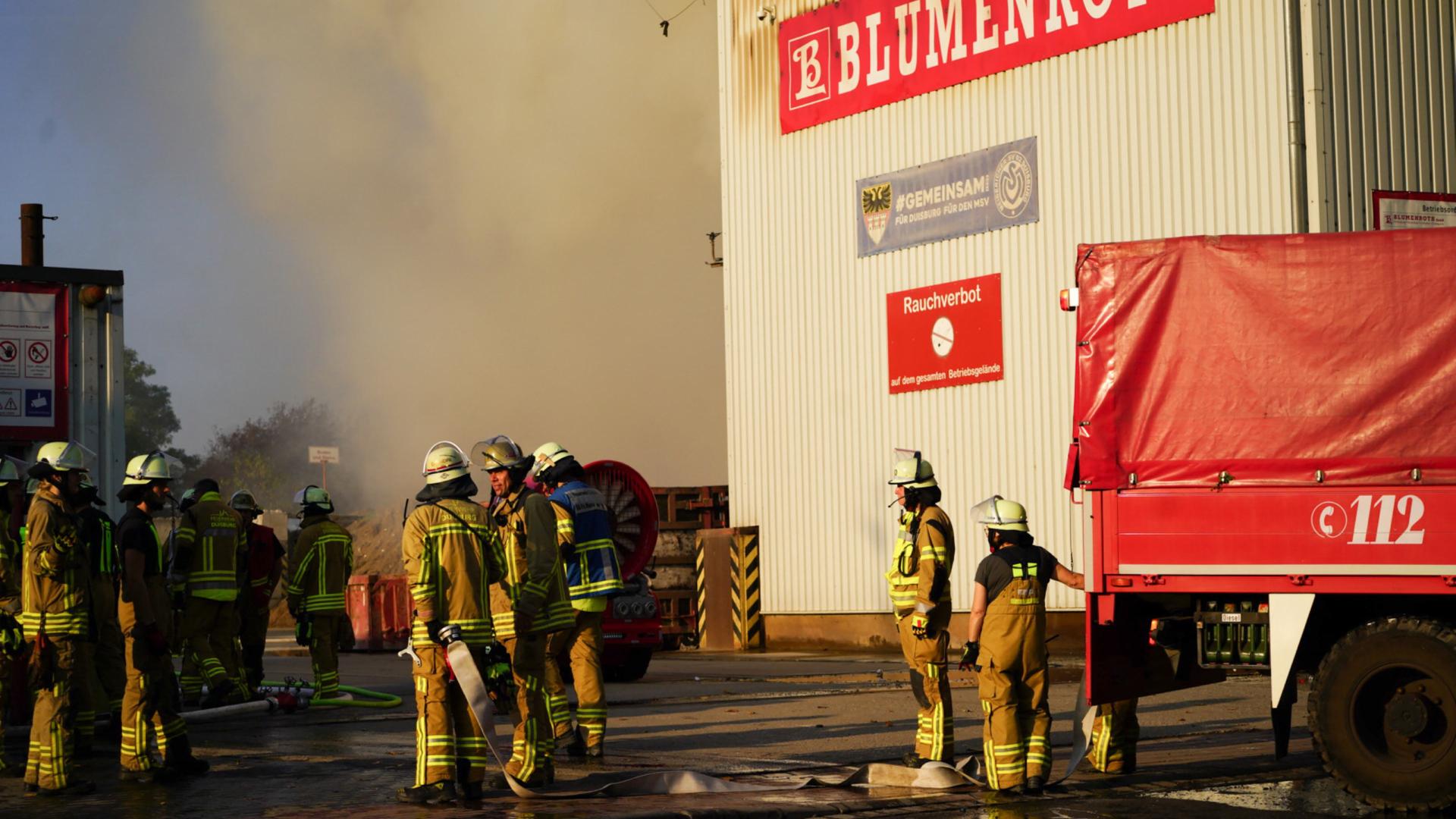 Feuer auf Recyclinghof gelöscht