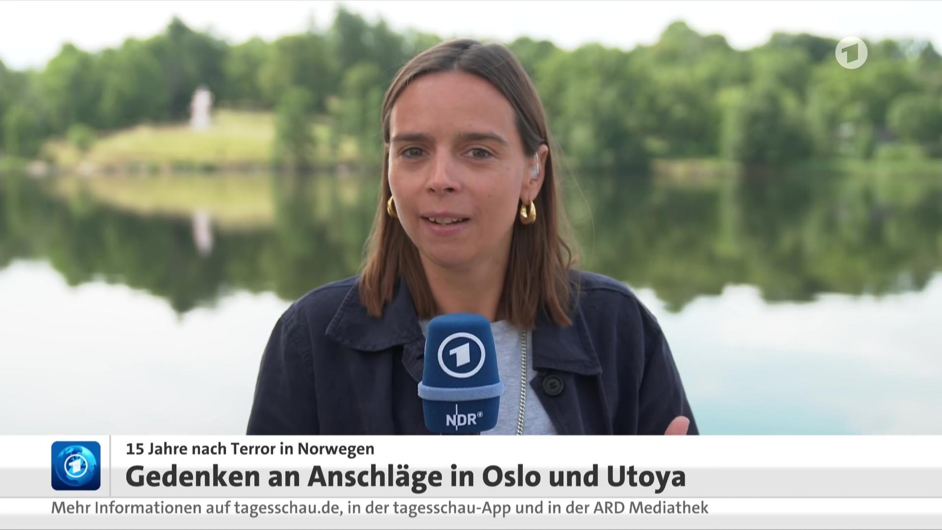 Elena Kuch, NDR, zzt. Stockholm, zum Gedenken in Norwegen 15 Jahre nach Terror