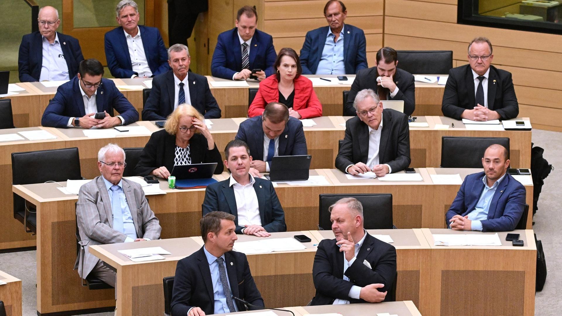 Zwischen Opposition und Provokation: Wie sich die AfD im Landtag präsentiert