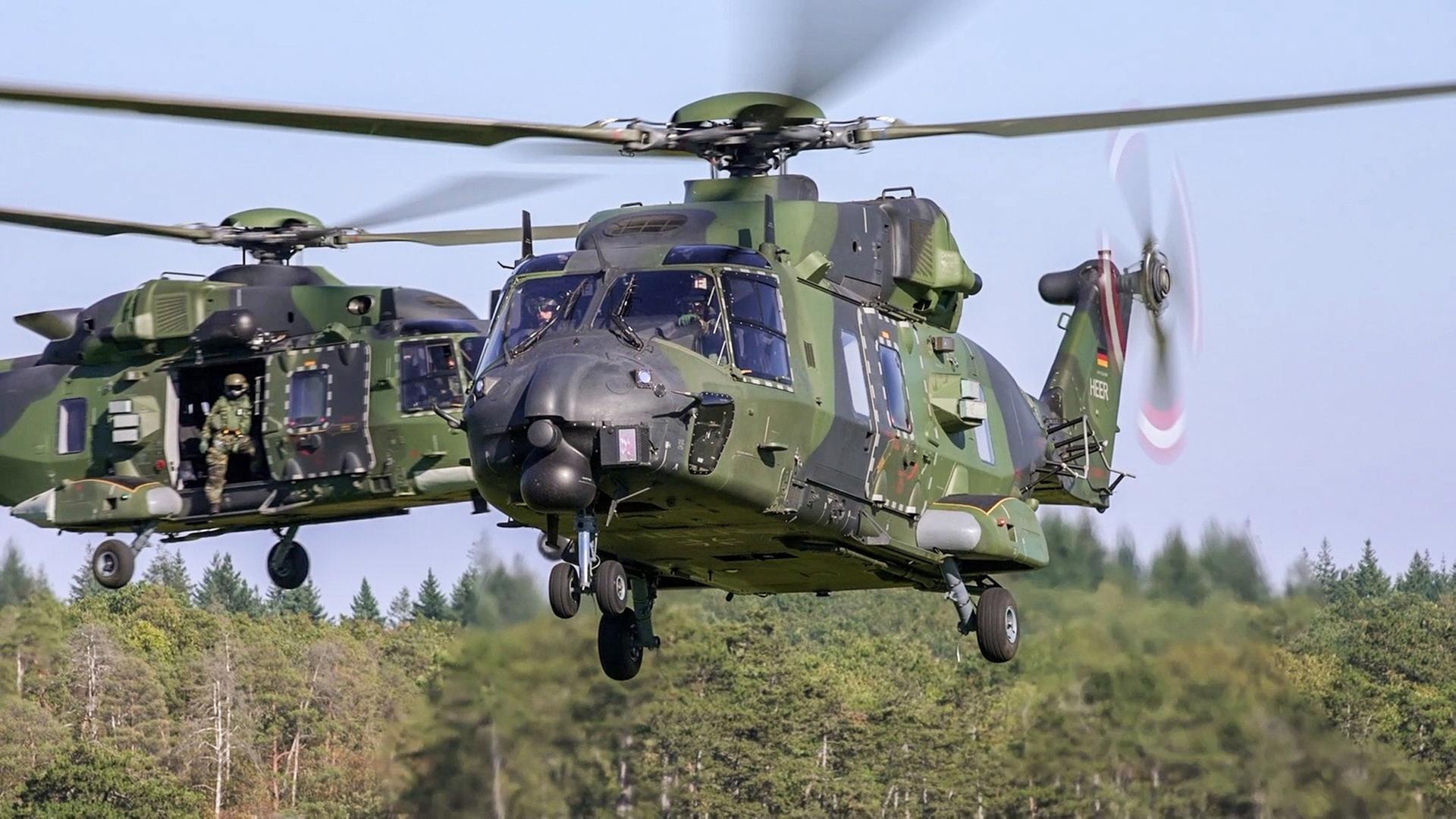 Heeresflieger aus Niederstetten helfen bei Großbrand in Belgien