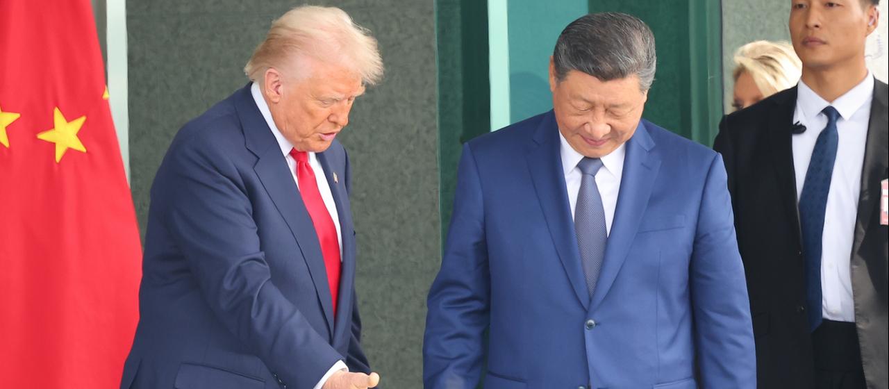 Donald Trump und Xi Jinping bei einer Begegnung in Busan (Südkorea). (Archivbild: 30. Oktober 2025)