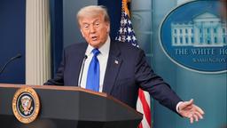 US-Präsident Donald Trump bei einer Pressekonferenz