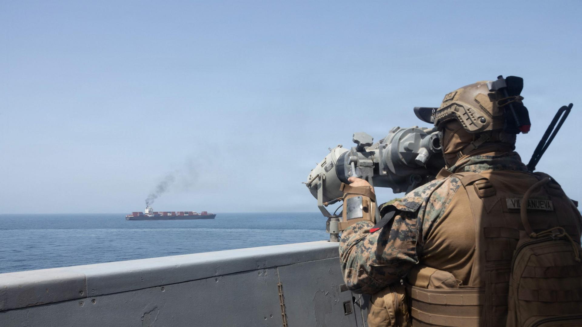 US-Streitkräfte im Arabischen Meer. | AFP PHOTO / US NAVY / US CENTRAL COMMAND PUBLIC AFFAIRS
