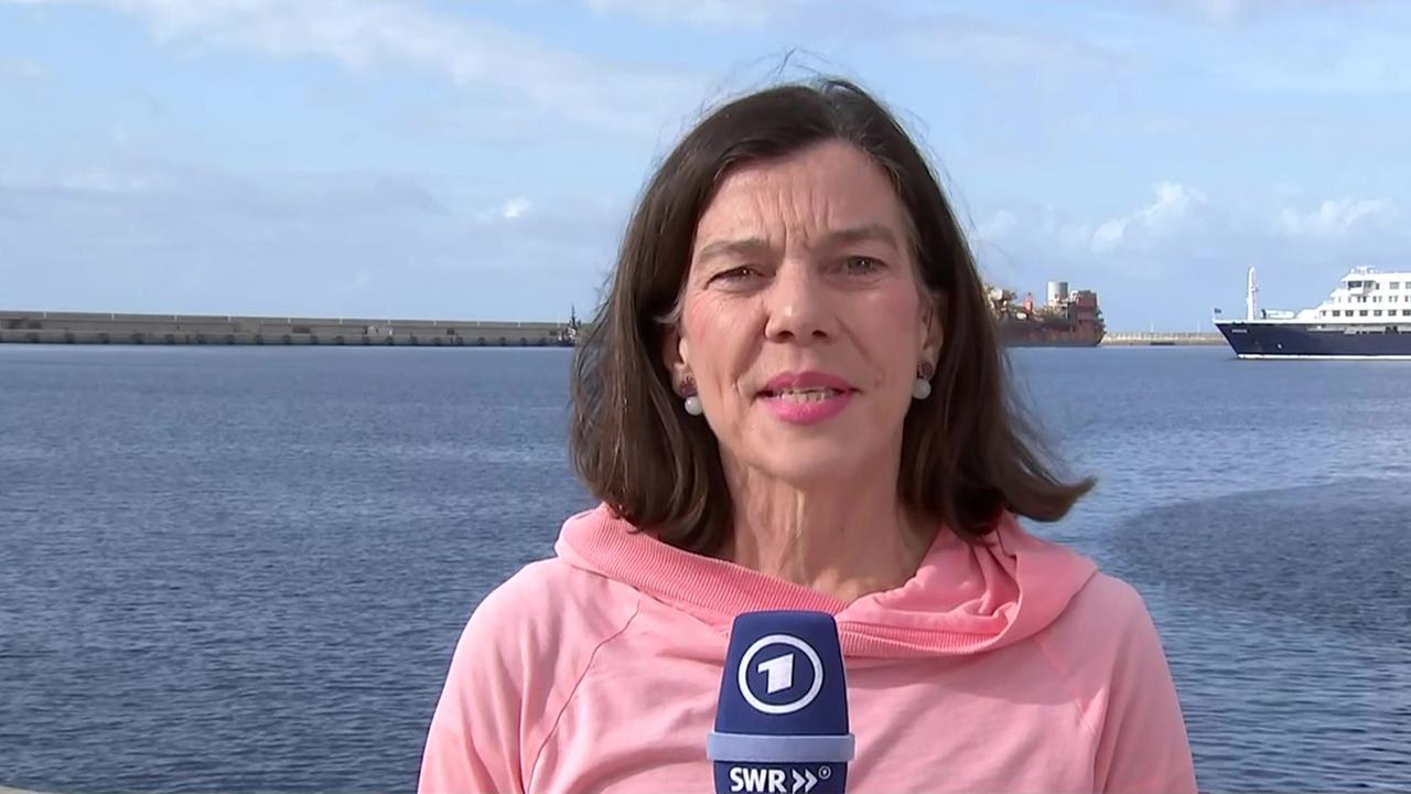 Kristina Böker, ARD Madrid, zzt. Teneriffa, zur Evakuierung des Kreuzfahrtschiffes 