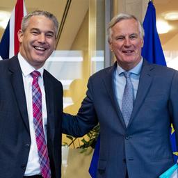 Stephen Barclay und Michel Barnier