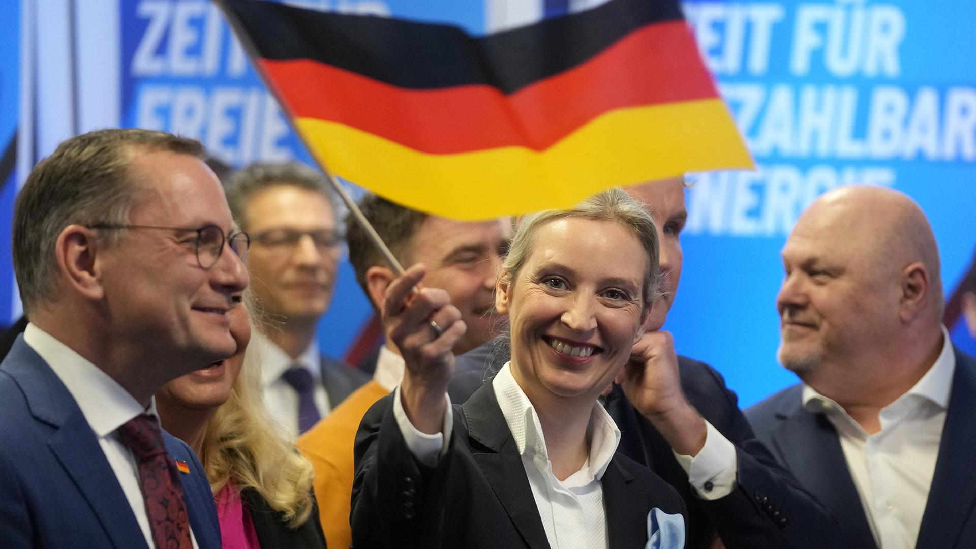 Alice Weidel und Tino Chrupalla | AP