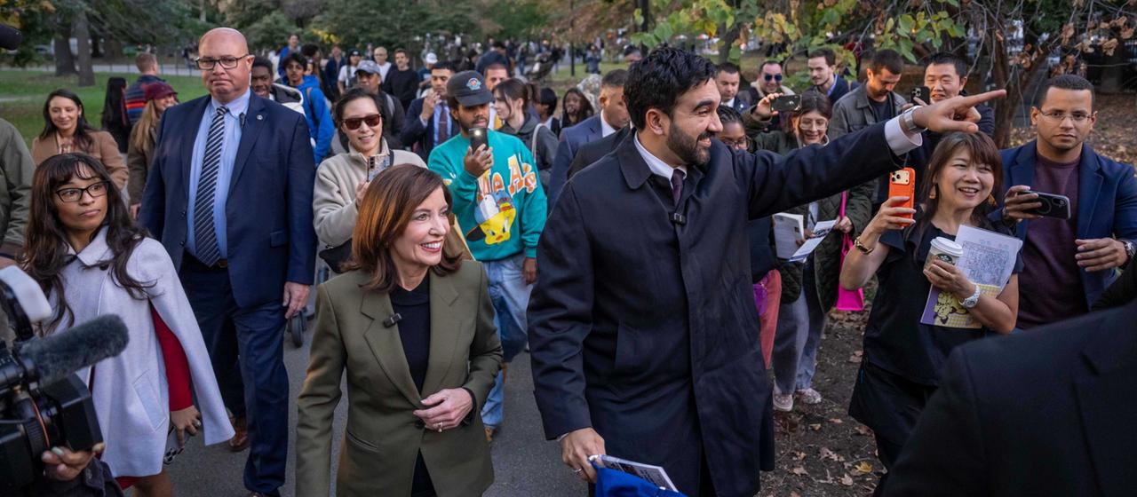 Zohran Mamdani bei einer Wahlkampfveranstaltung im New Yorker Stadtteil Brooklyn.