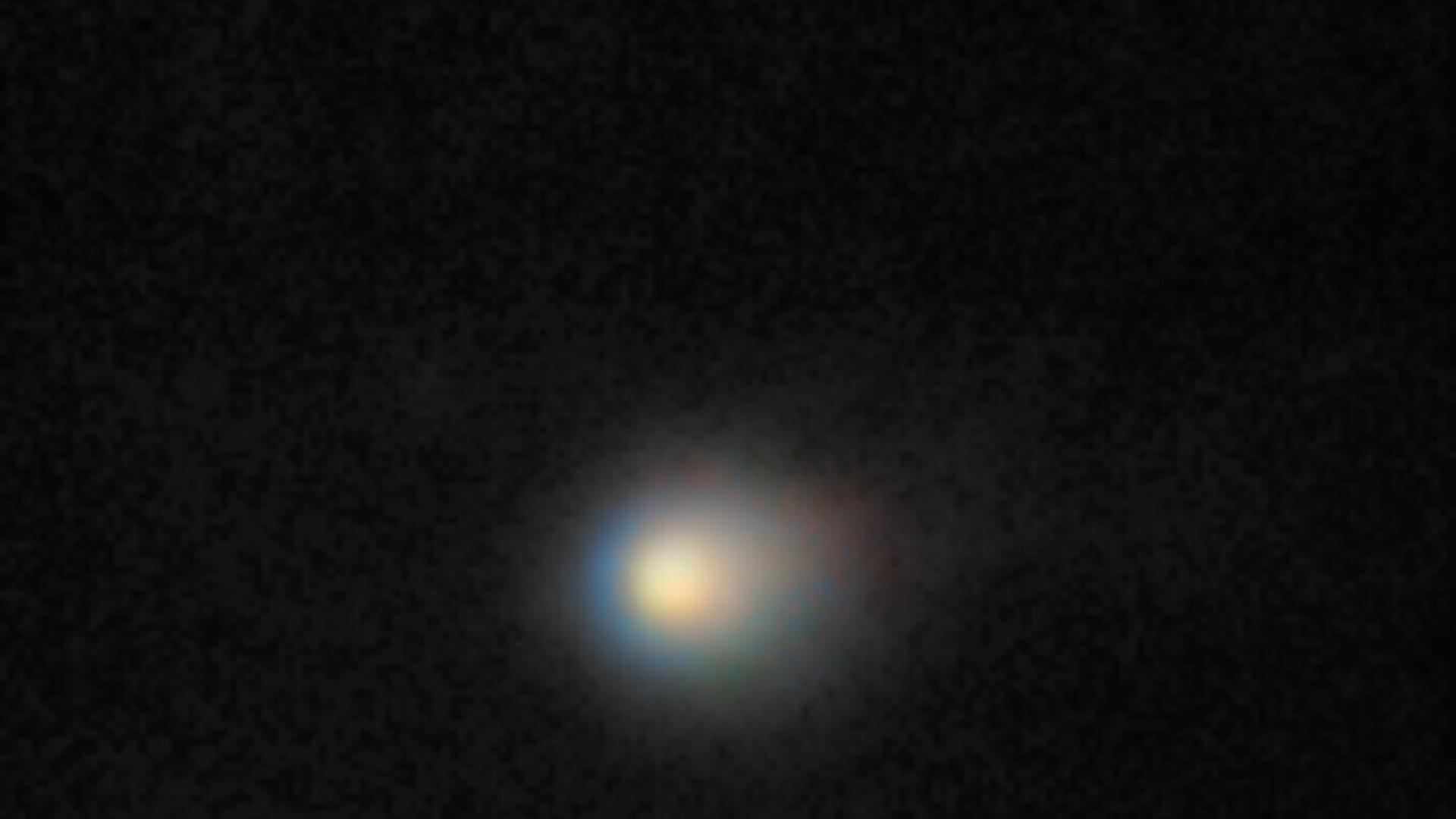 Der interstellare Komet 3I/ATLAS, aufgenommen mit dem Teleskop Gemini North auf Hawaii. | International Gemini Observatory/NOIRLab/NSF/AURA/K. Meech (IfA/U. Hawaii)/dpa
