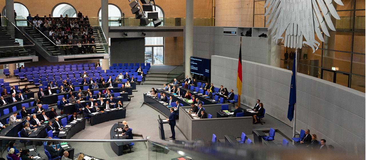 Plenarsaal des Bundestages