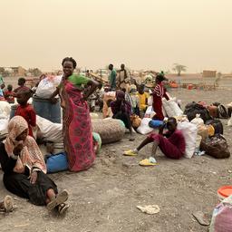 Menschen auf der Flucht aus dem Sudan (Archivbild)