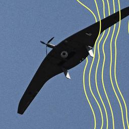 Eine russische "Supercam" fliegt über die Kampfzone Avdejewka-Sektor.