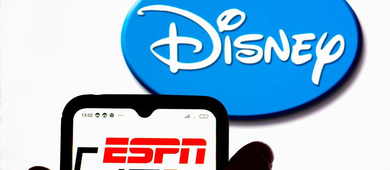 Die Logos von Disney und ESPN