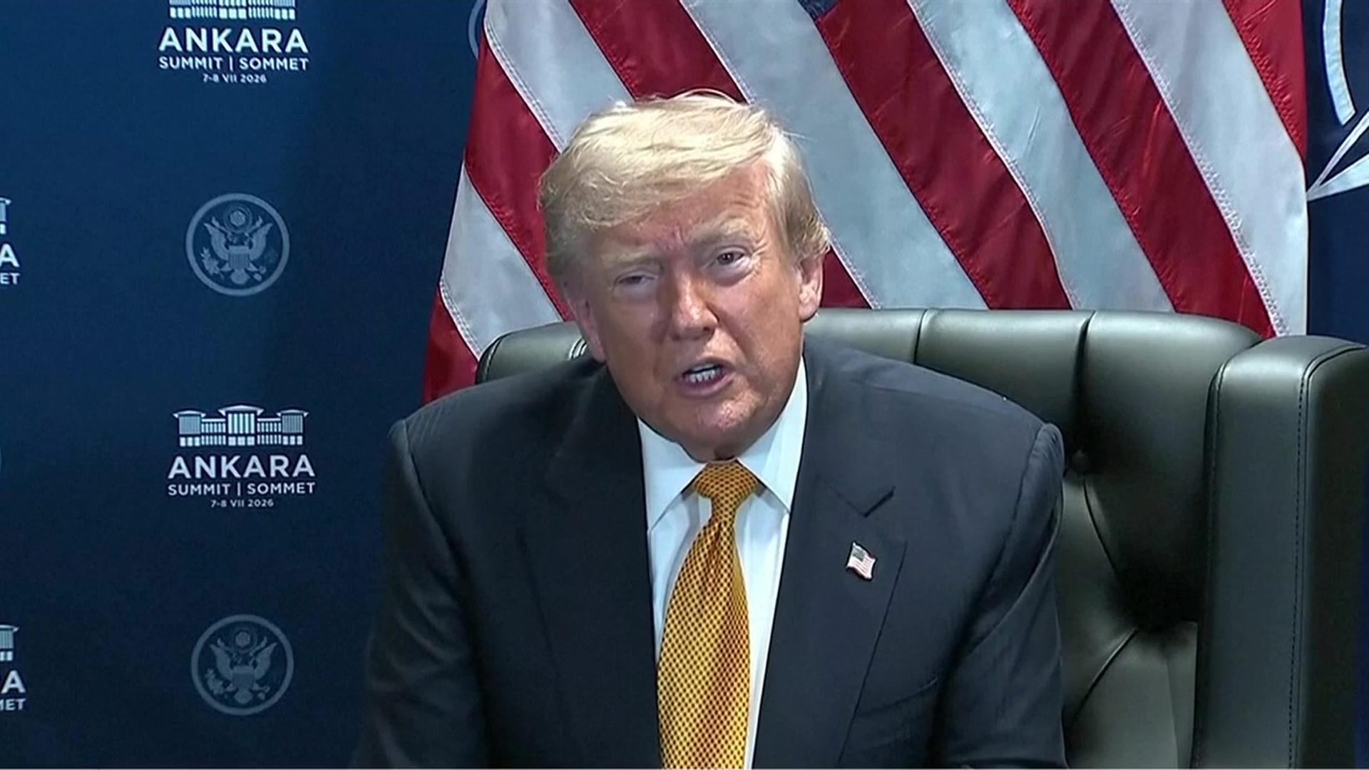 US-Präsident Trump beendet bei NATO-Gipfel in Ankara Waffenruhe mit Iran