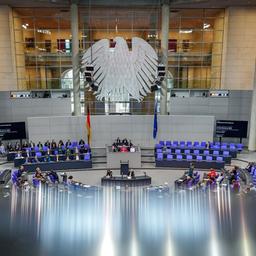 Blick in das Plenum des Bundestags bei der Regierungsbefragung.