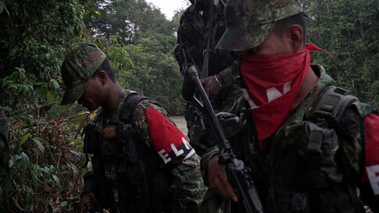 Kämpfer der kolumbianischen Rebellengruppe ELN (Aufnahme aus dem Jahr 2017).