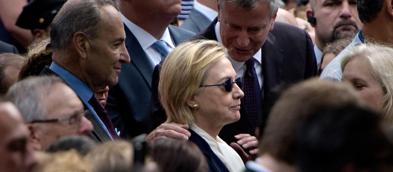 Hillary Clinton auf einer Gedenkveranstaltung zum 11. September