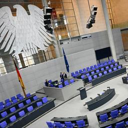Der leere Plenarsaal des Bundestag