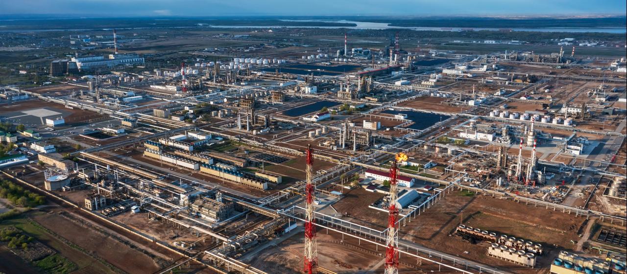 Eine Ölraffinerie des Unternehmens Lukoil in Wolgograd in Russland | REUTERS Eine Ölraffinerie des Unternehmens Lukoil in Wolgograd in Russland