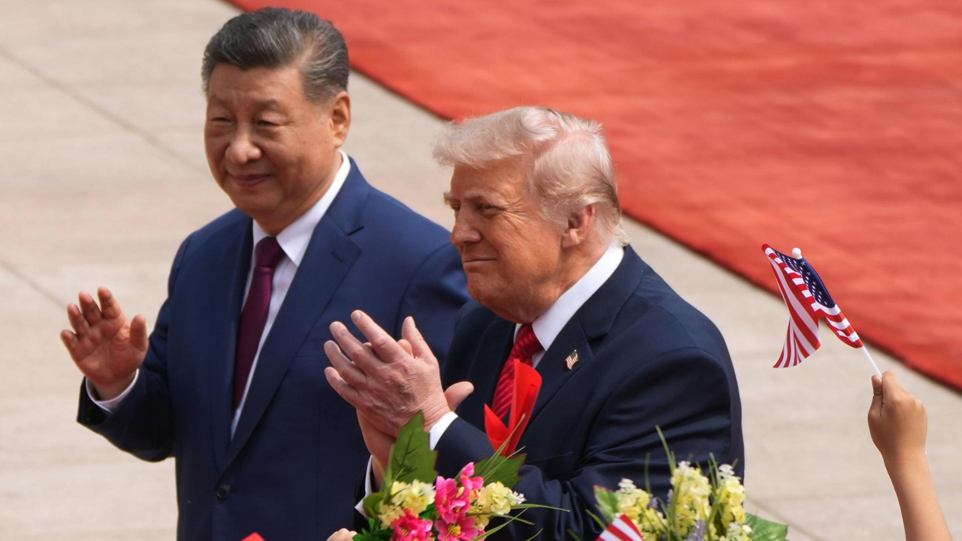 Xi Jinping und Donald Trump | AP
