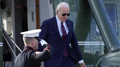 Biden bei seiner Ankunft in San Francisco