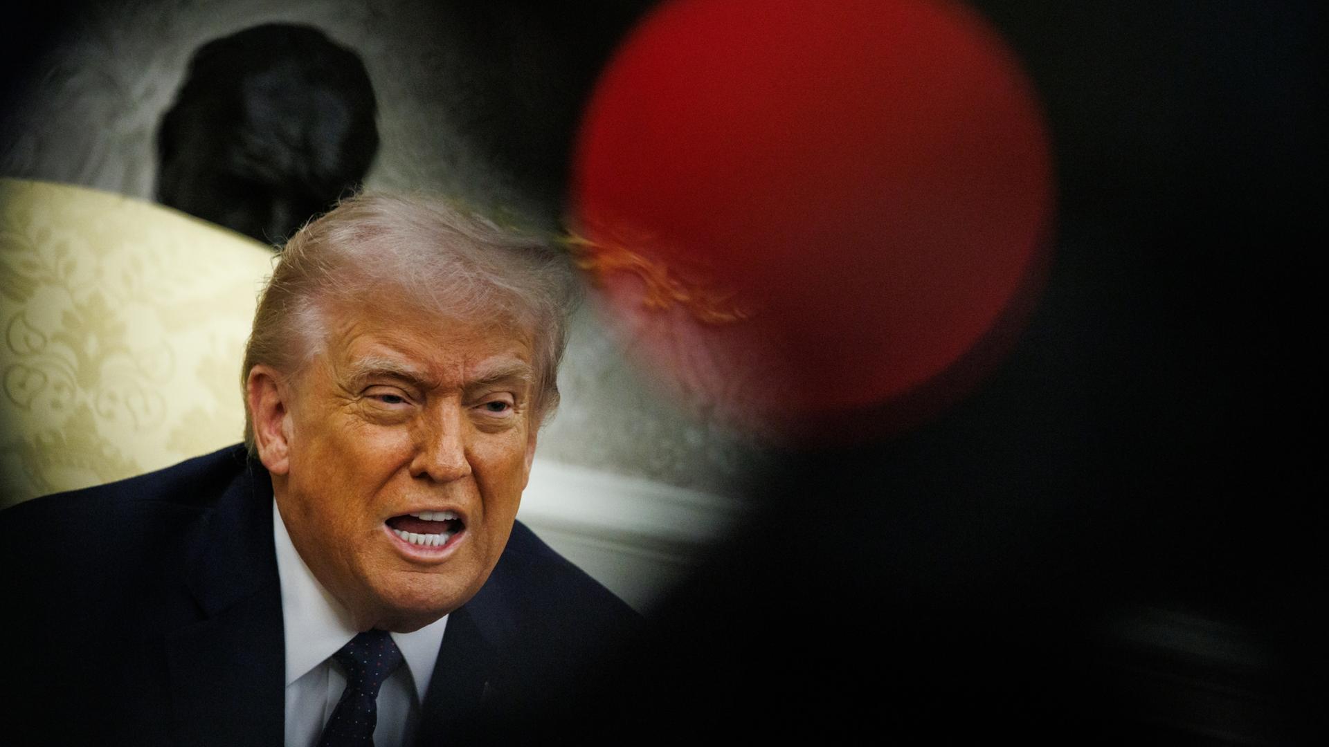 US-Präsident Trump im Weißen Haus. | EPA