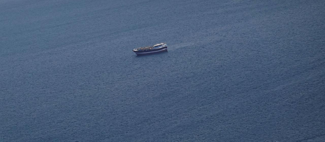 Boote in der Straße von Hormus.