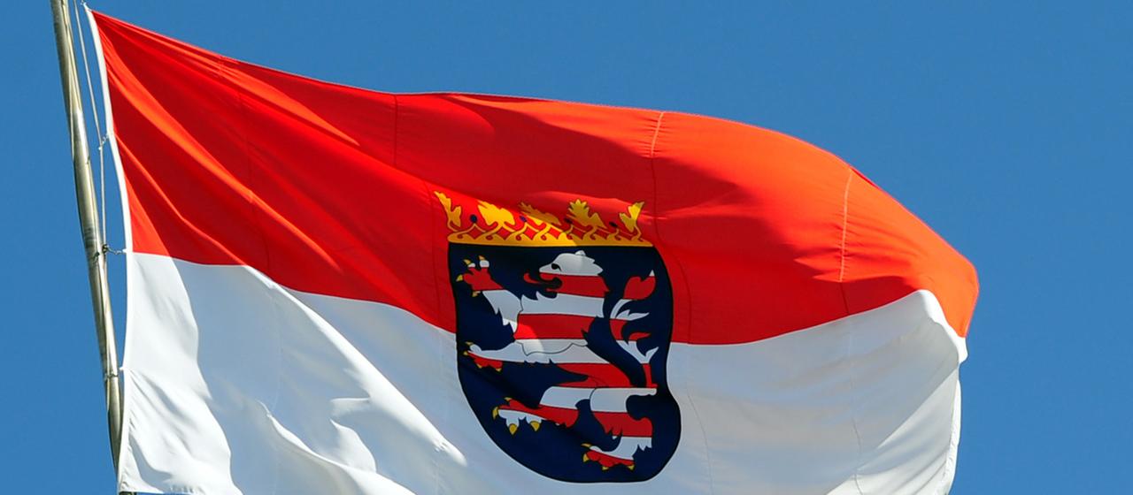 Fahne des Bundeslandes Hessen