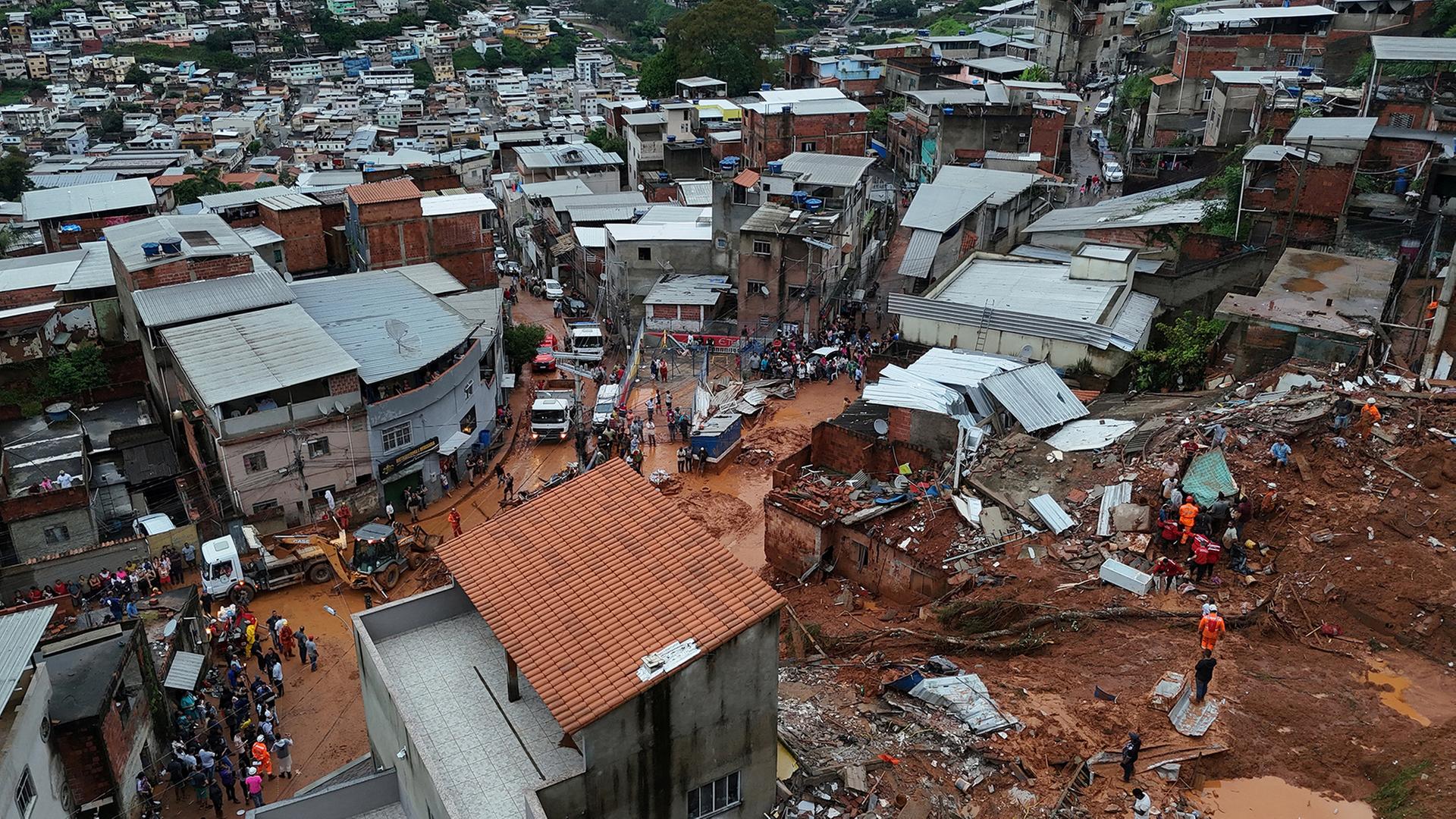 Zahlreiche Tote und viele Vermisste nach heftigen Regenfällen in Brasilien Zahlreiche Tote und viele Vermisste nach heftigen Regenfällen in Brasilien