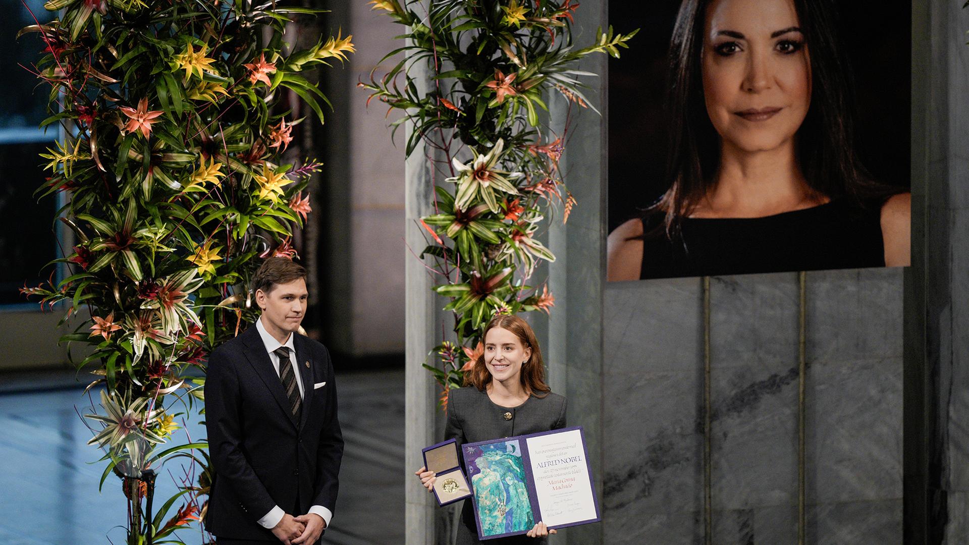 Friedensnobelpreis: Venezolanerin Machado in Abwesenheit geehrt Friedensnobelpreis: Venezolanerin Machado in Abwesenheit geehrt