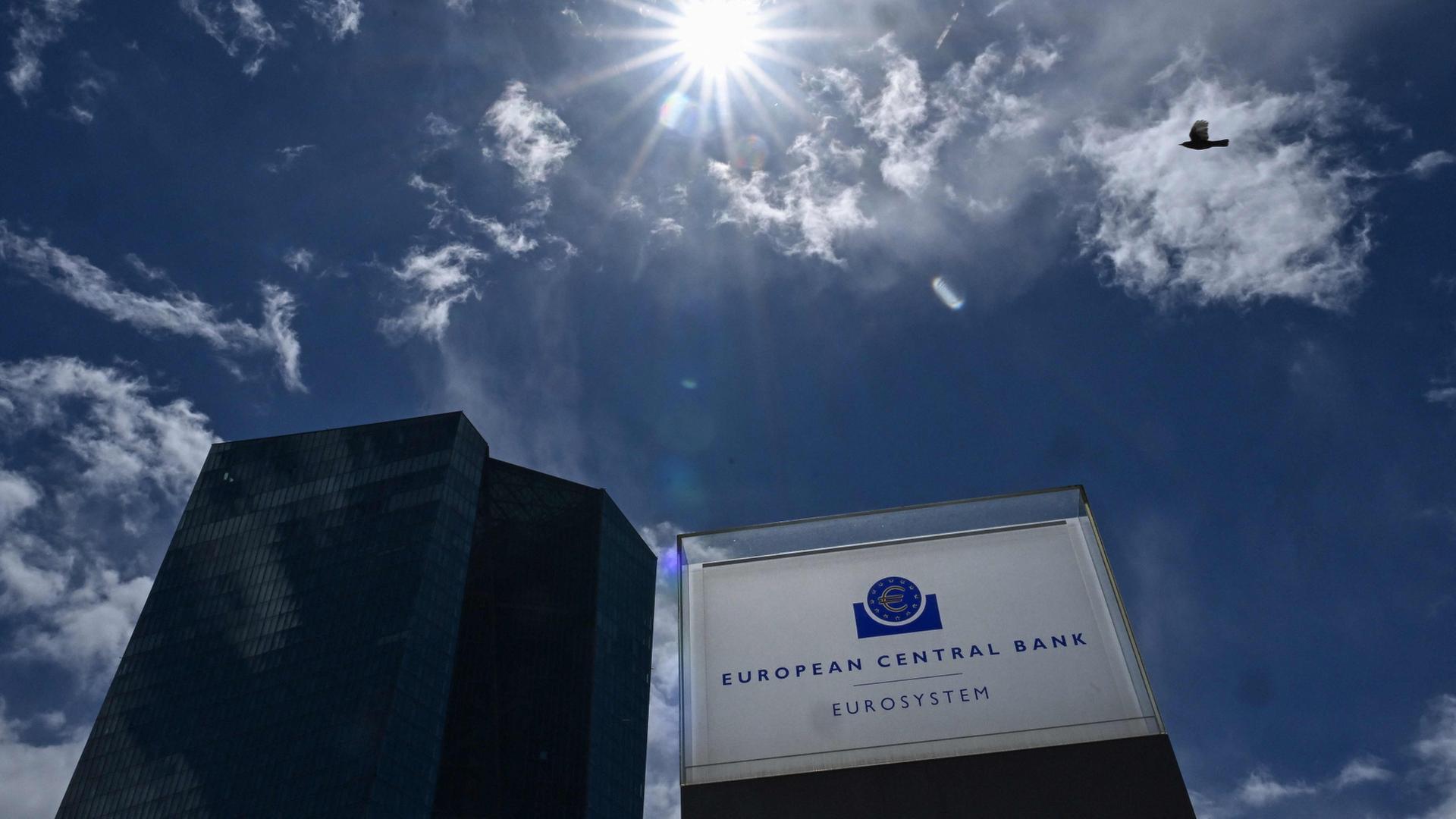 Hauptsitz der Europäischen Zentralbank (EZB) in Frankfurt am Main. | AFP