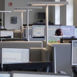 Blick in ein Callcenter