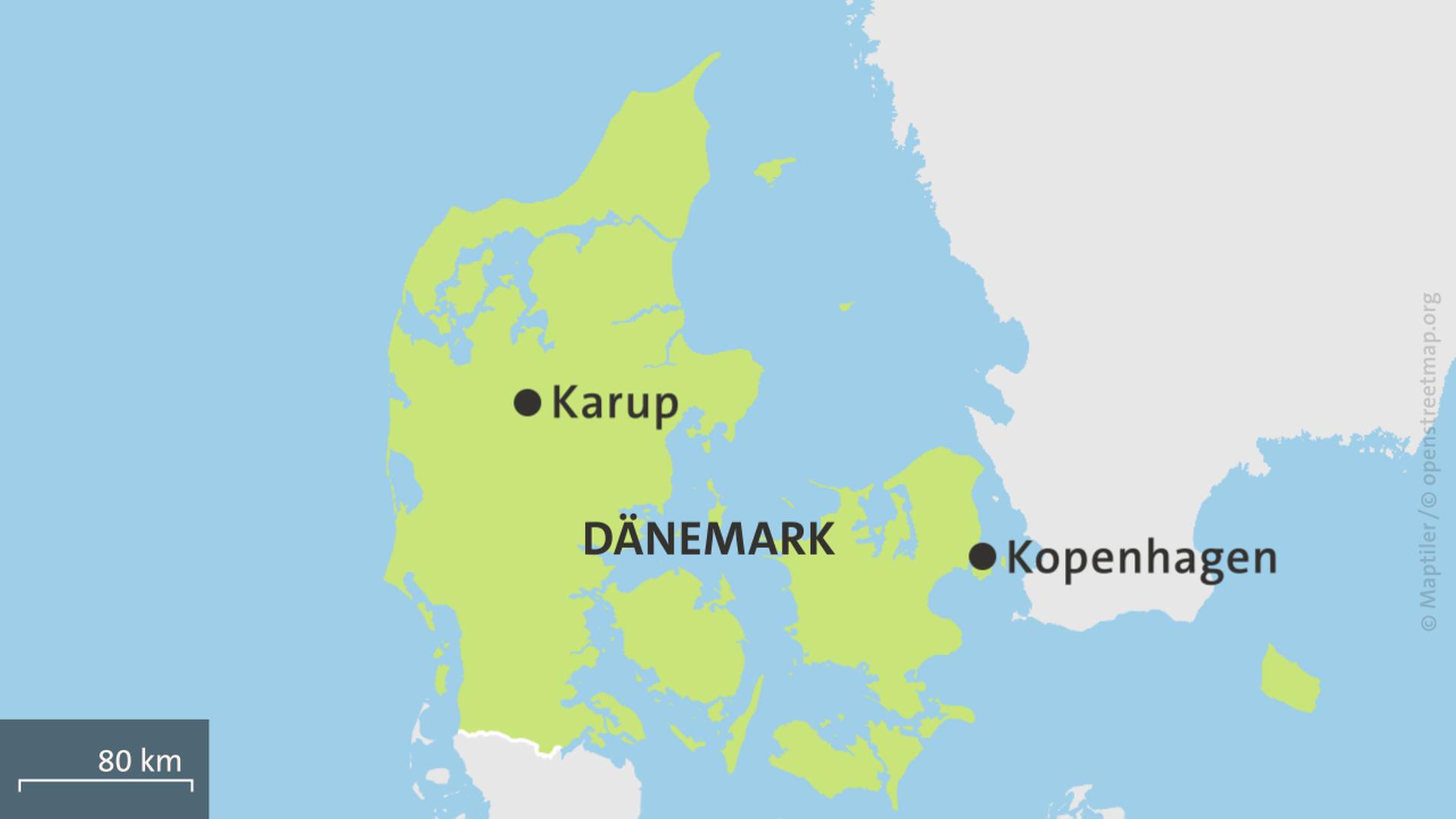 Karte: Karup, Dänemark | ARD-aktuell