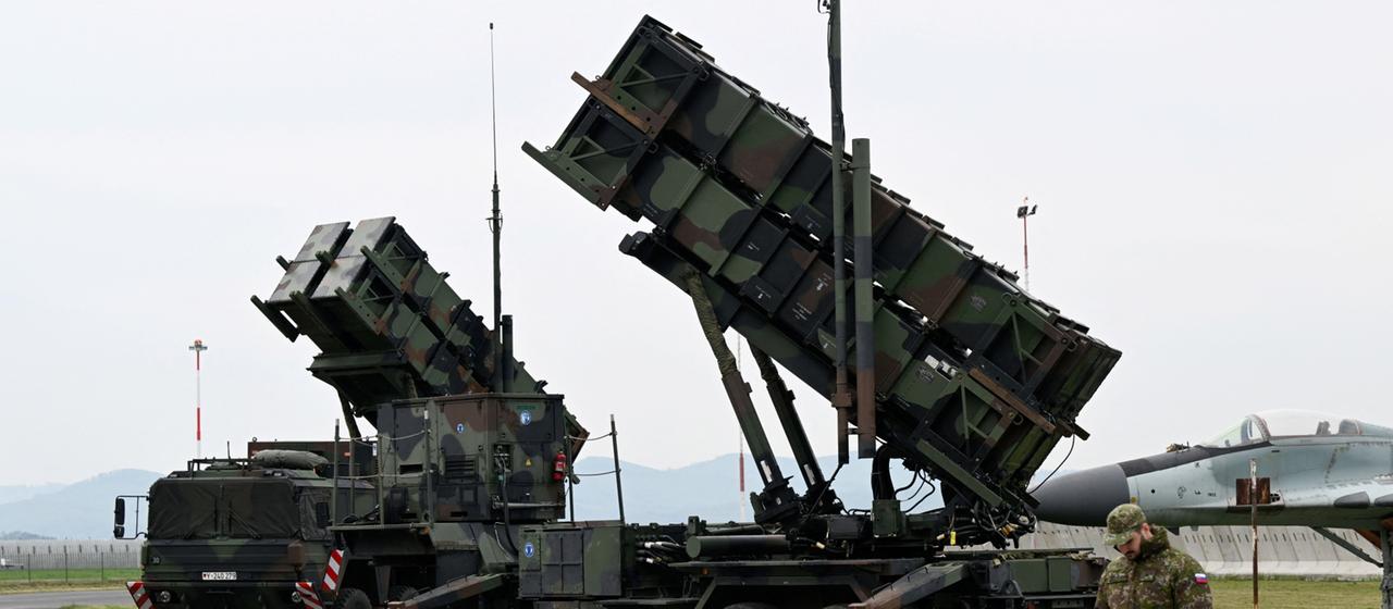 Patriot-Abwehrraketen in Sliac (Slowakei)