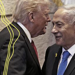 US-Präsident Donald Trump spricht mit Israels Premierminister Benjamin Netanjahu