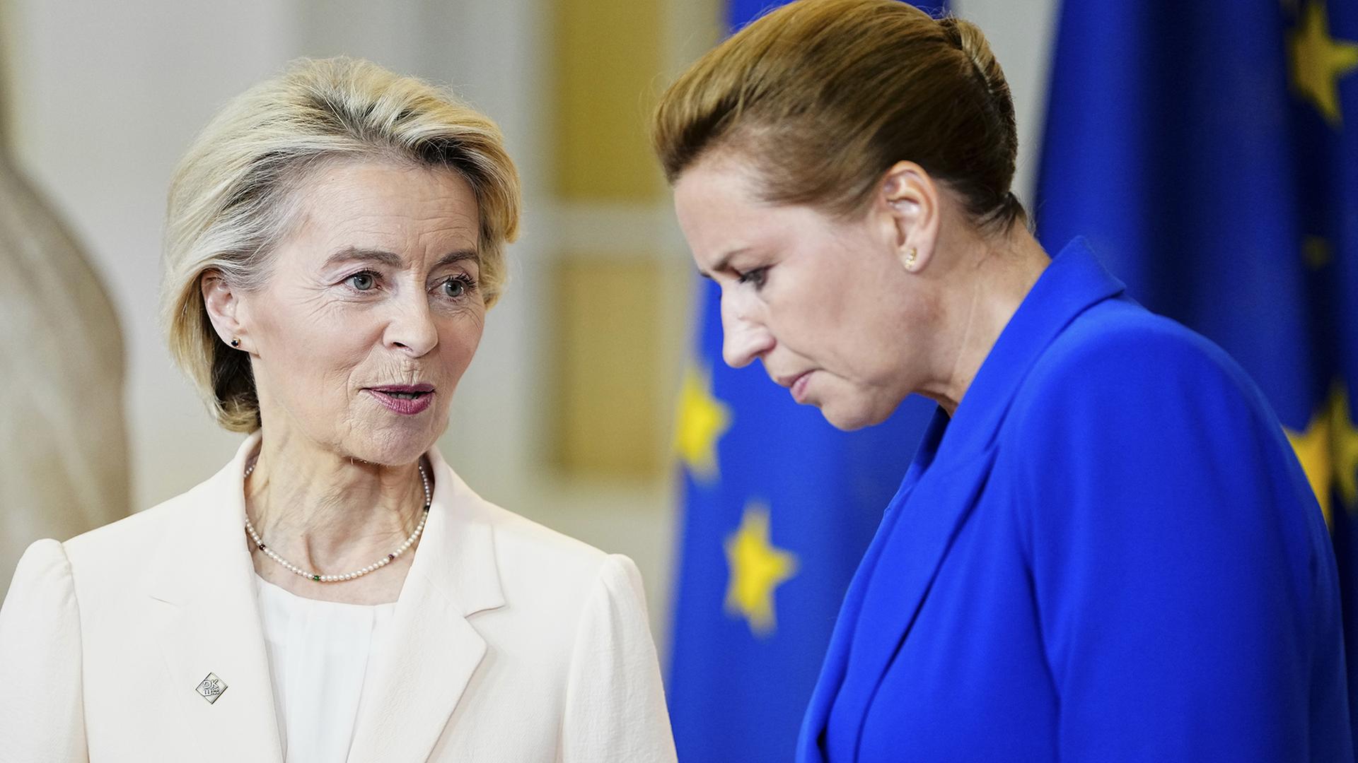 Ursula von der Leyen und Mette Frederiksen | dpa