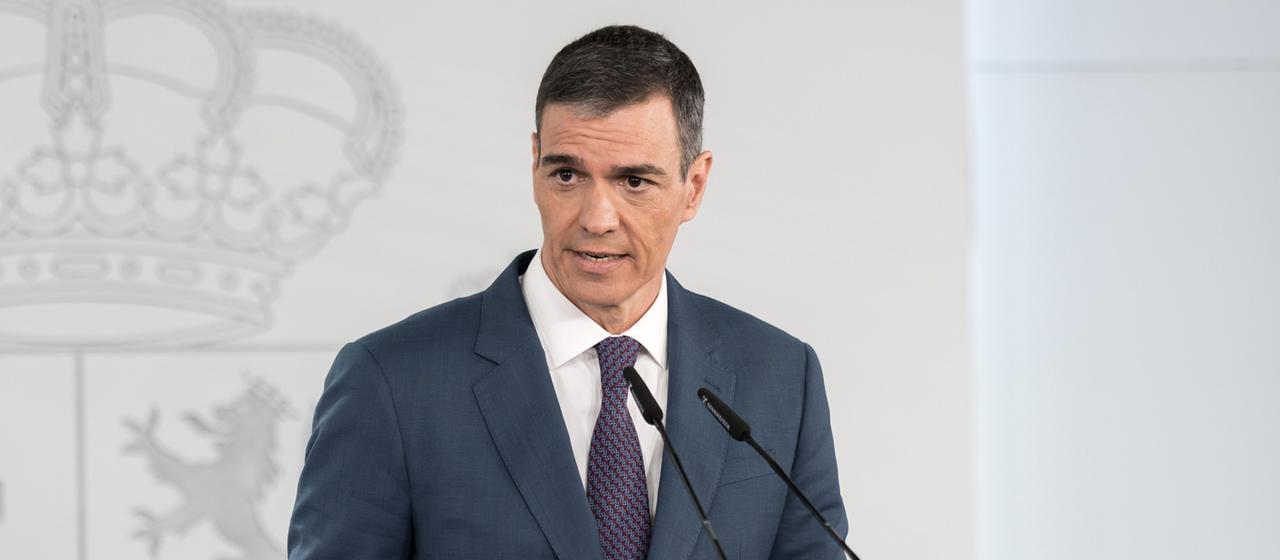 Spaniens Ministerpräsident Sanchez in Madrid.