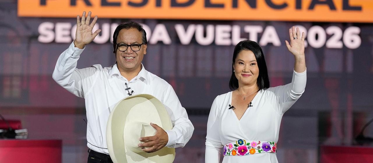 Keiko Fujimori und  Roberto Sánchez