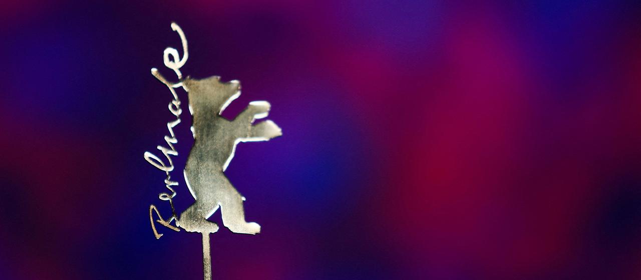 Der Schriftzug "Berlinale" und der Berlinale-Bär.