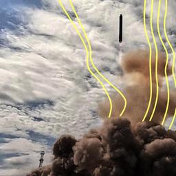 Die neue russische Interkontinentalrakete Sarmat wird an einem nicht näher bezeichneten Ort in Russland getestet