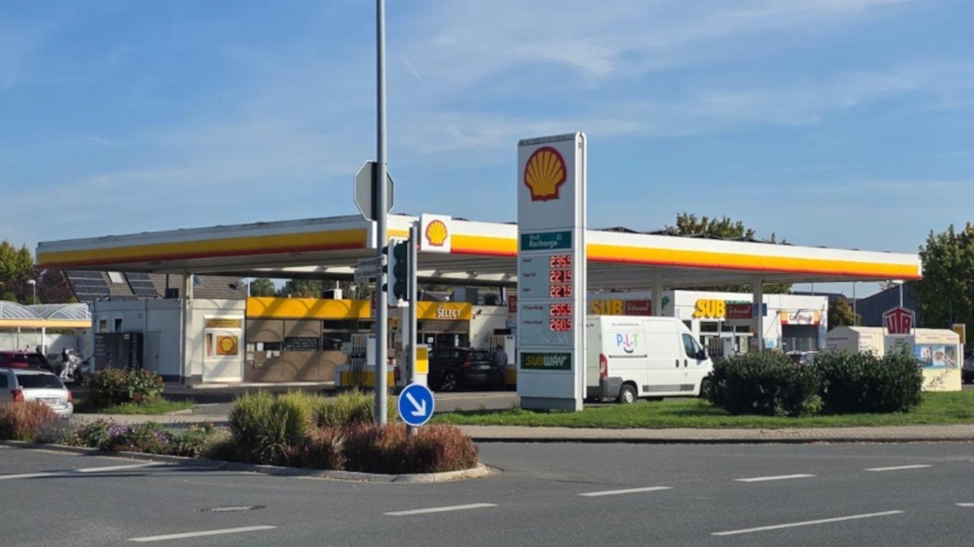 Tankstelle in Kevelaer leergetankt