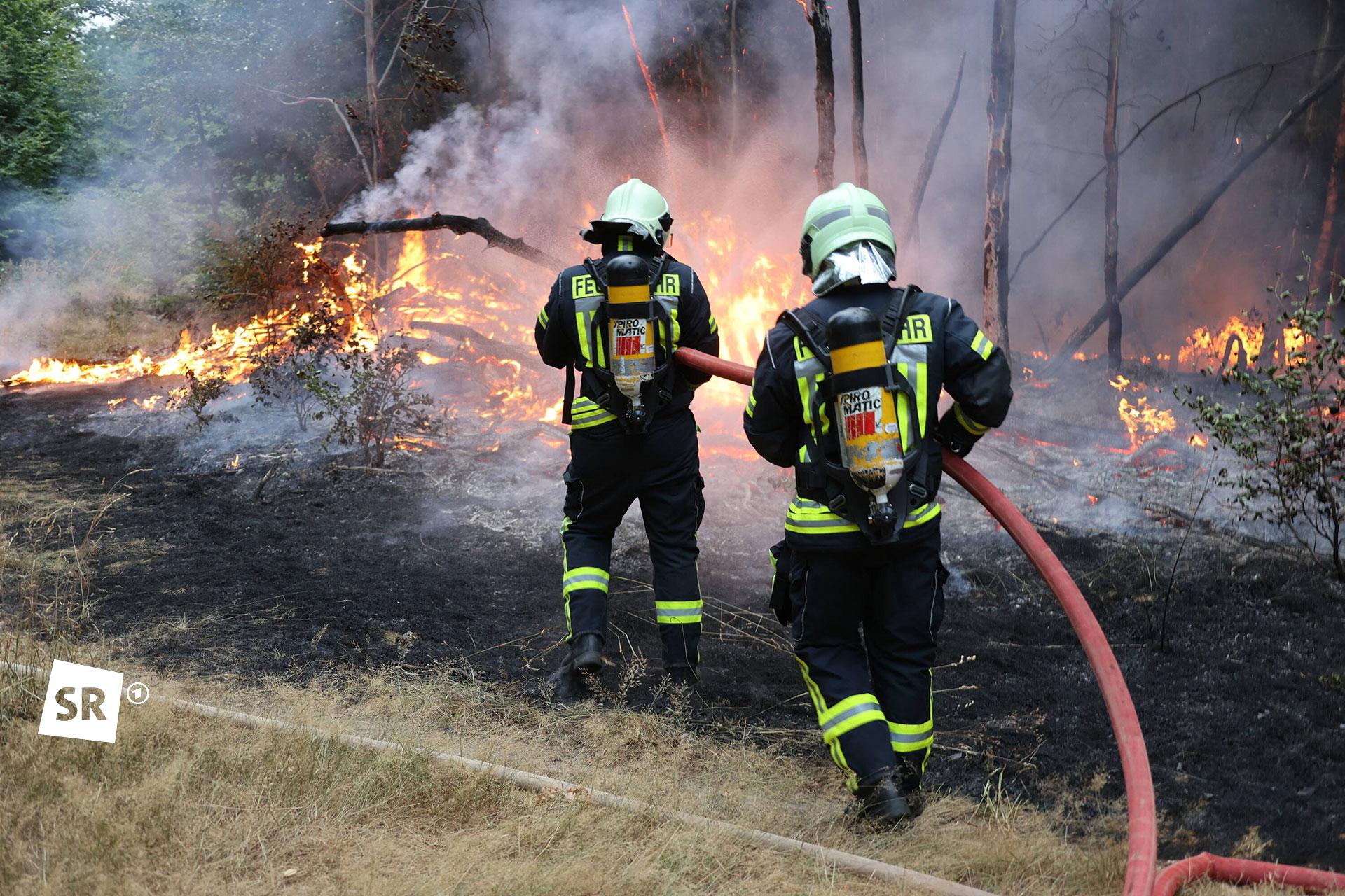 Waldbrand an der Landstraße zwischen Riegelsberg und Holz, 2022 | IMAGO / BeckerBredel Waldbrand an der Landstraße zwischen Riegelsberg und Holz, 2022