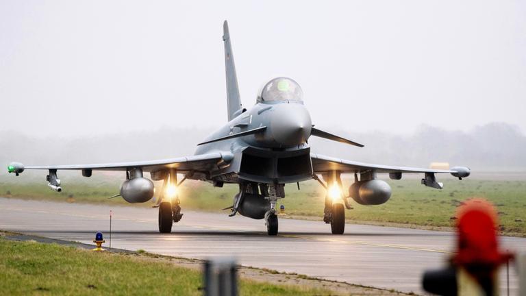 Ein Eurofighter der Luftwaffe