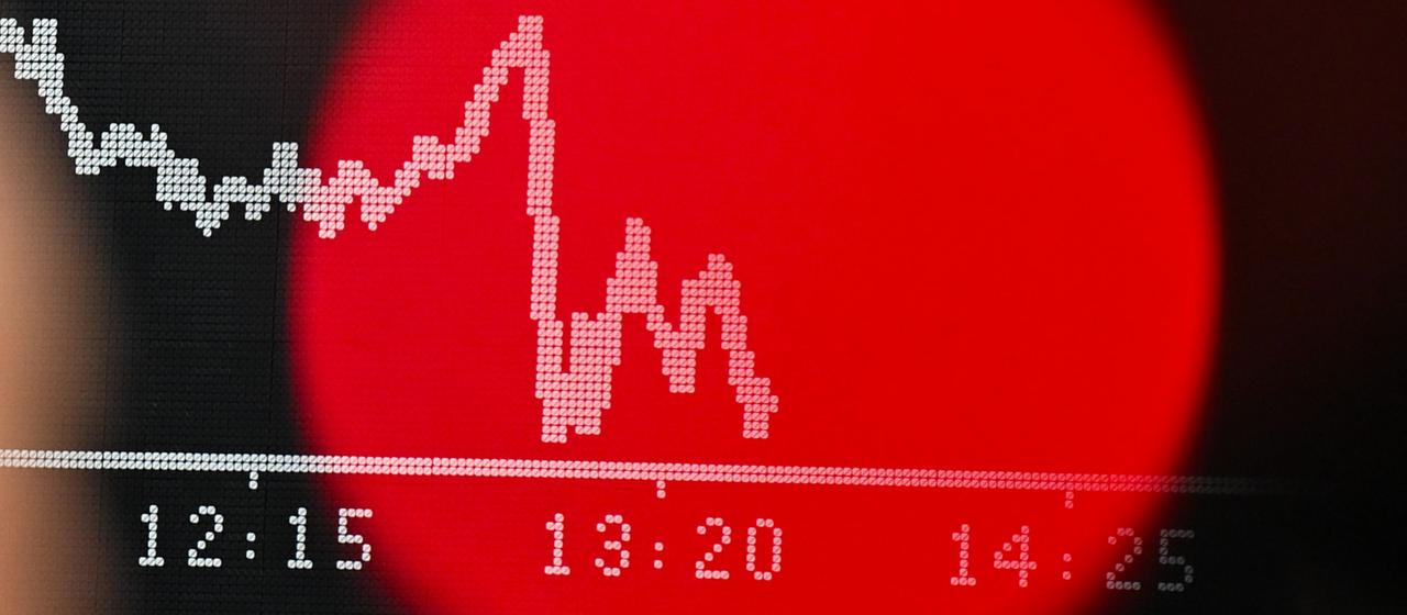DAX Anzeigetafel der Frankfurter Wertpapierbörse.