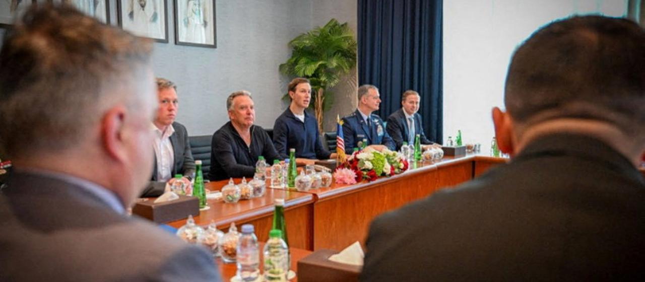 Die US-Delegation bei Verhandlungen in Abu Dhabi am 4. Februar 2026.