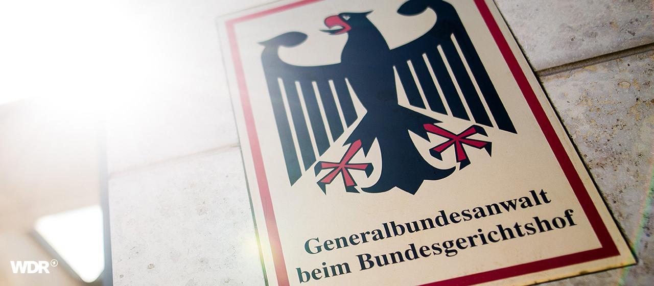 Ein Schild am Eingang zum Gebäude der Bundesanwaltschaft