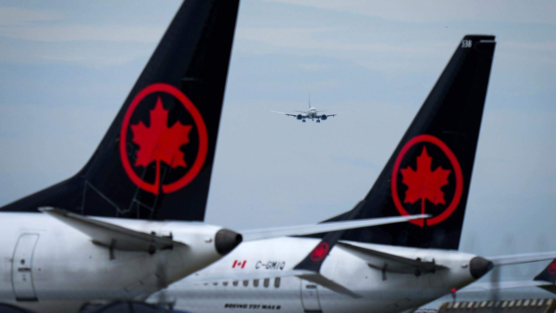 Flugzeuge von Air Canada am Vancouver International Airport. | AP