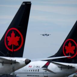 Flugzeuge von Air Canada am Vancouver International Airport.