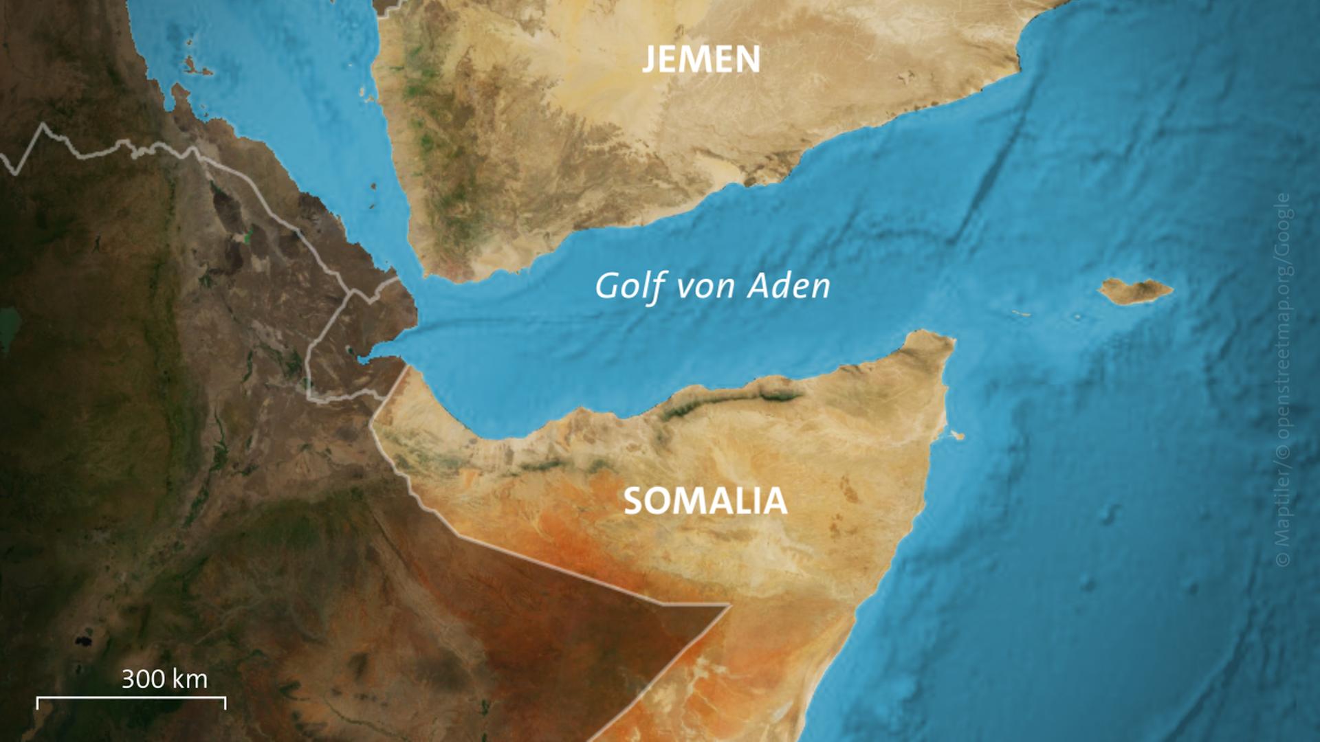 Karte: Jemen, Somalia, Golf von Aden | ARD-aktuell